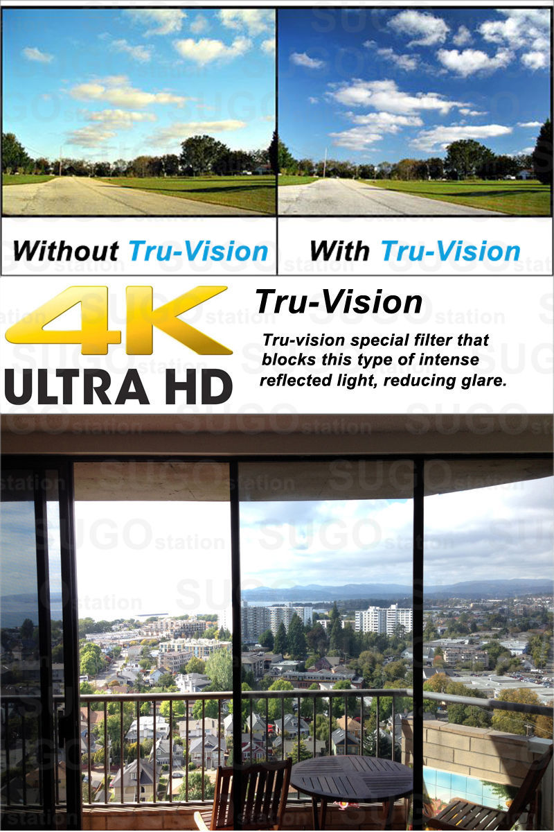 2FT x 50FT One Way Mirror Privacy Reflection Window Tint Film Reduce Heat 5%