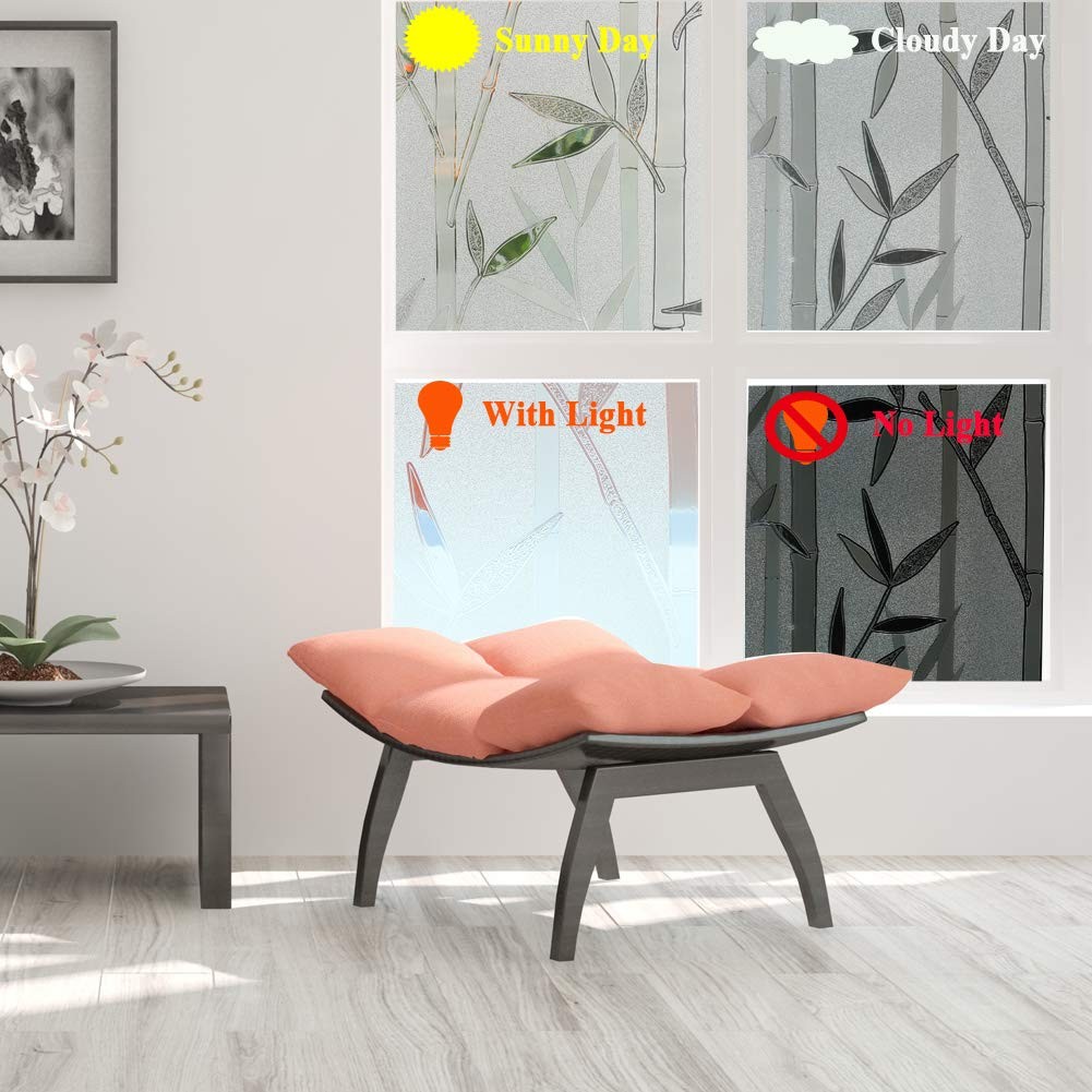 Stained Glass Window Film Privacy Static Cling Anti UV 35×78.7in