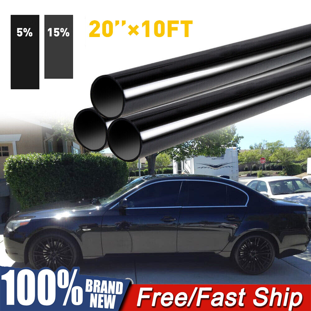 Uncut Roll Window Tint Film 5% 15% VLT 20″ x 10’ft Feet Car Home Office Glass US