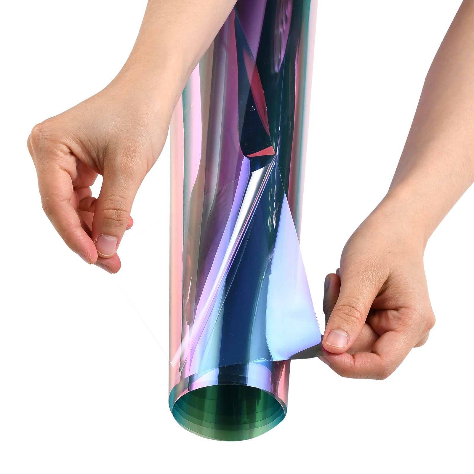 50CM*3M Chameleon Purple Blue to Red Car Side Window Tint Solar Film 65%VLT