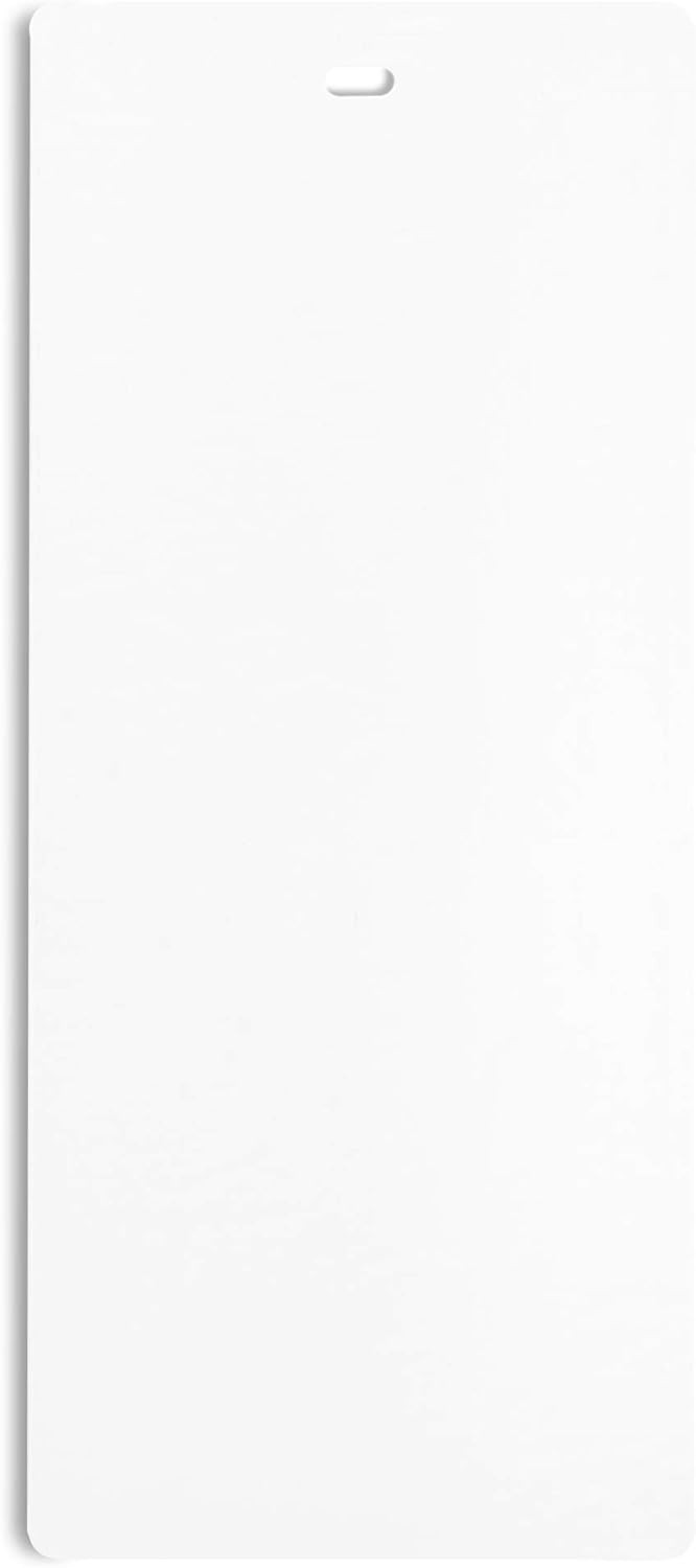 PVC Vertical Blind Replacement Slats Curved Smooth White 64.5 x 3.5 20-Pack
