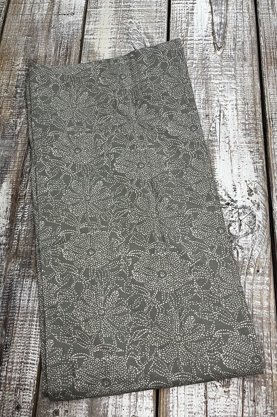 West ELm Dotted Floral Curtains NWOT/OB Vetiver Green 48 in x 96 in Unlined