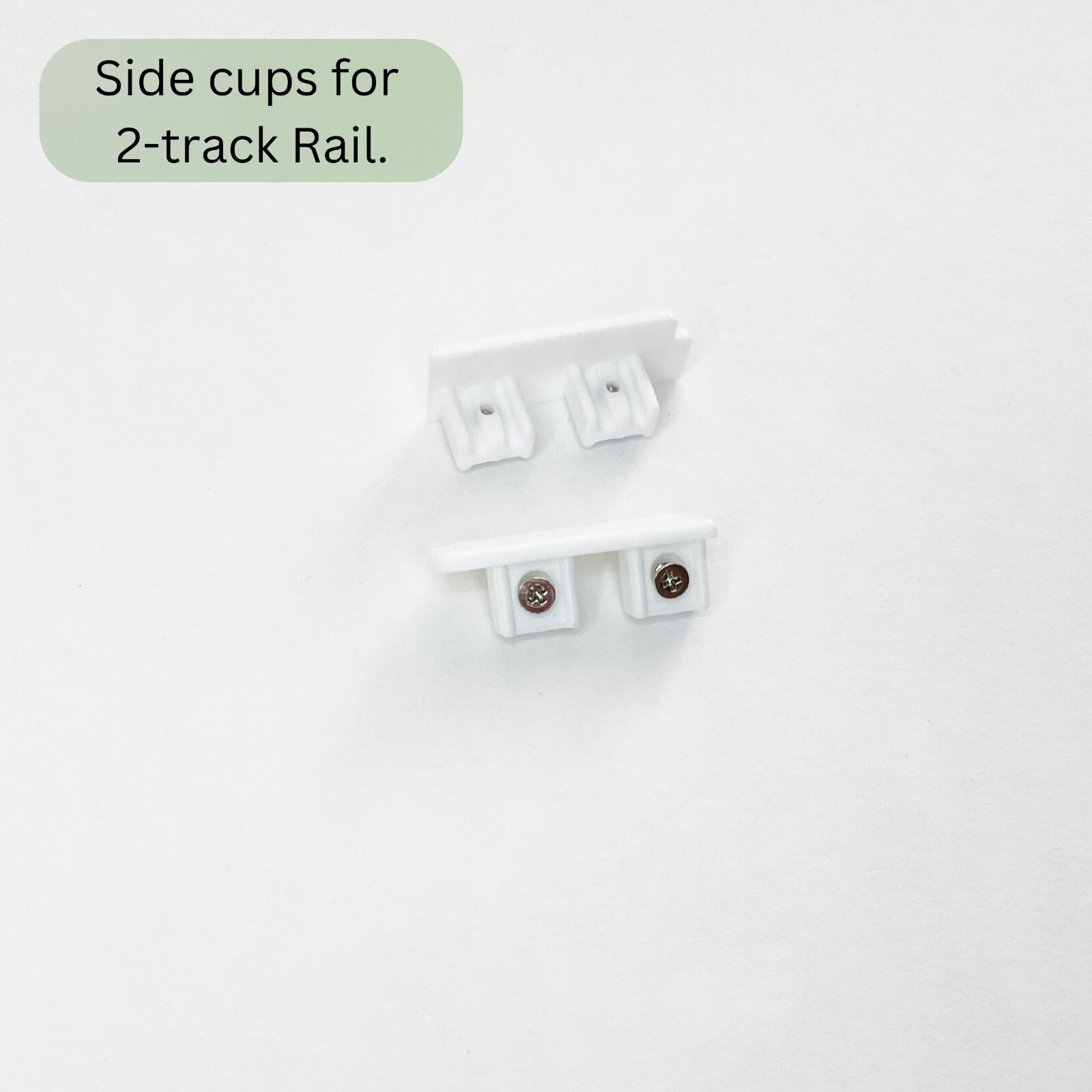 2-track Rail for Vertical Blinds or Curtains, inside, outside mount, Custom Size