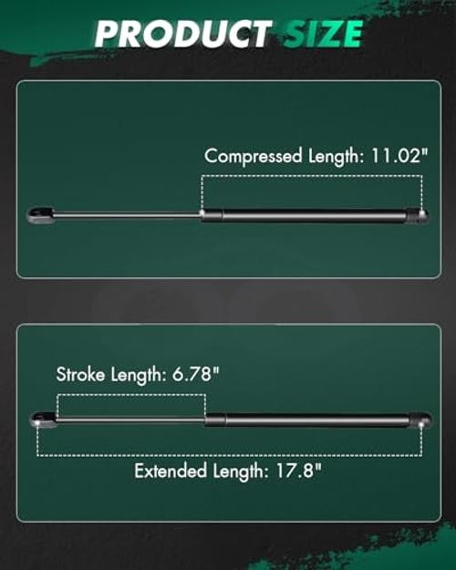 Window Glass Struts fit for Jeep for Liberty 2002 2003 2004 2005 2006 4365