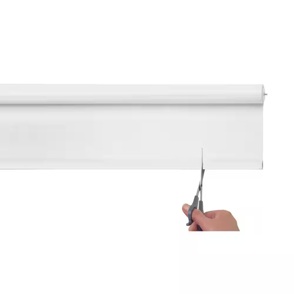 ROLLER WINDOW SHADES Cut-To-Size Cordless White/Ivory/Black Vinyl Multiple Sizes