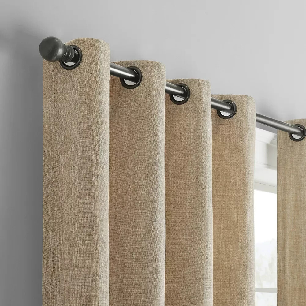 ⚡️1pc Blackout Rowland Curtain Panel – Eclipse-color Khaki size 52″W x 95″L