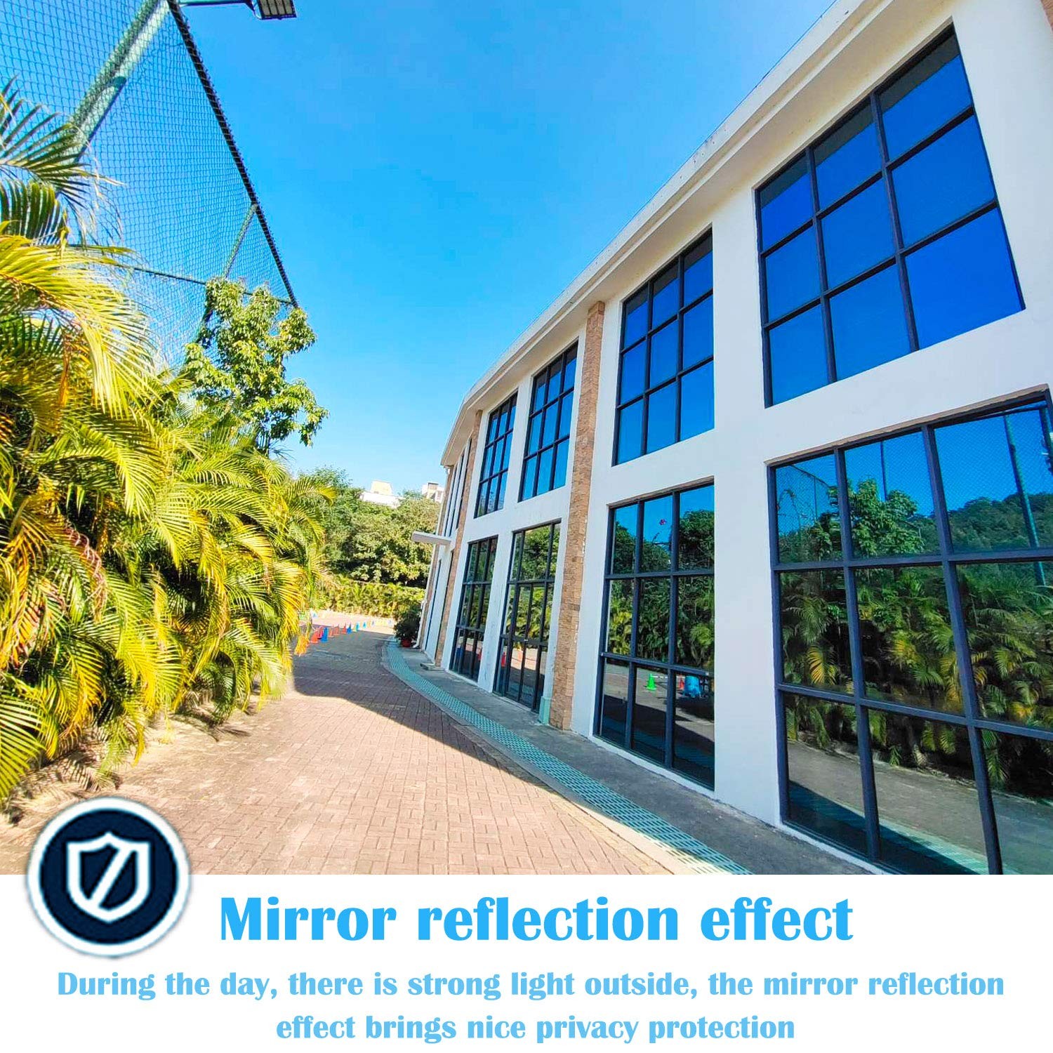 One Way Privacy Window Film Daytime Mirror Effect Reflective Window Tint