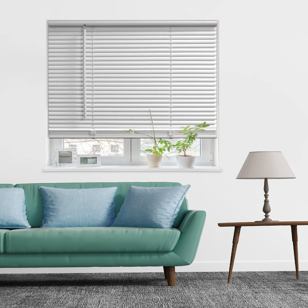 VENETIAN WINDOW BLINDS 1″ Cordless Room Darkening Blinds, White Multiple Sizes