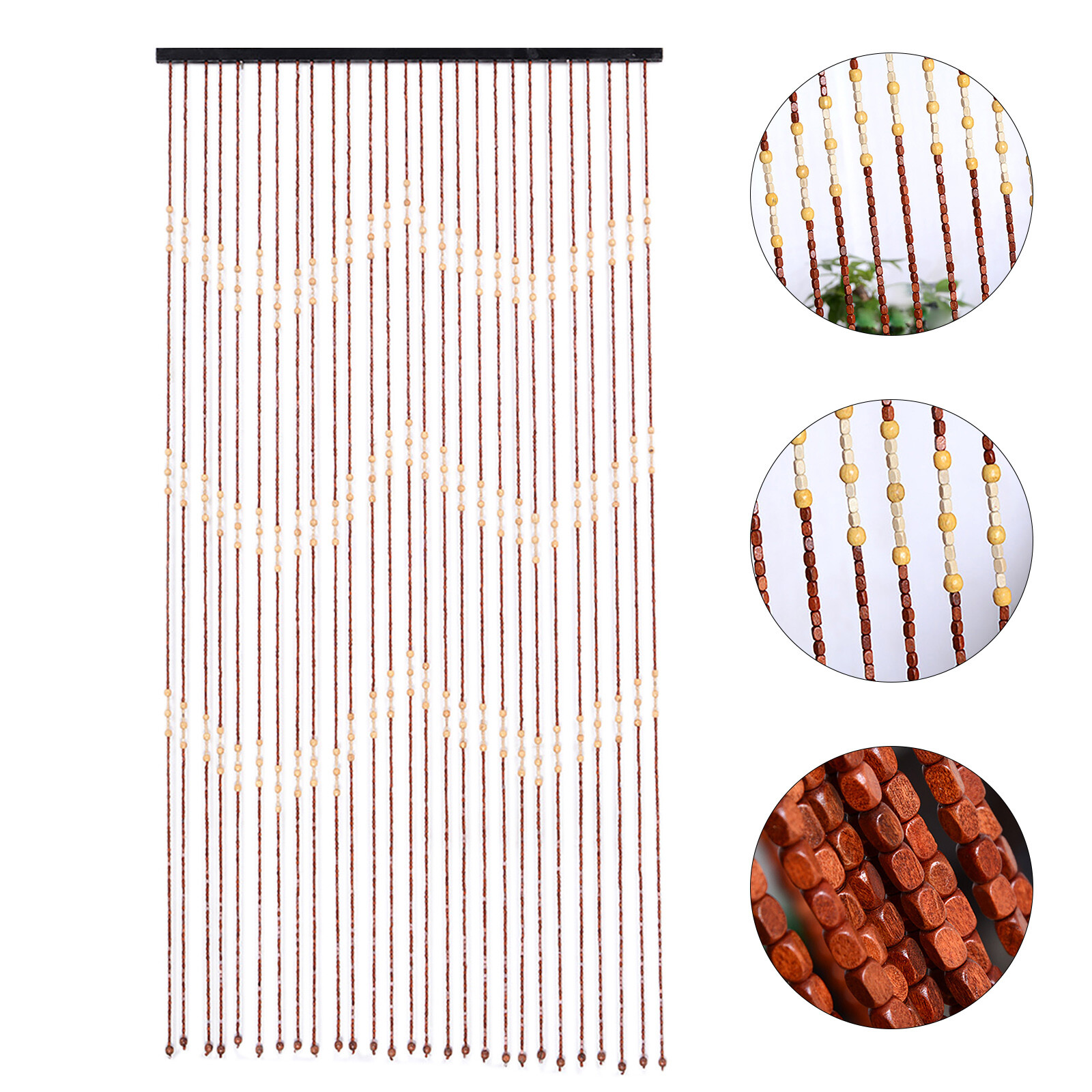 Natural Bamboo 90 Strands Handmade Curtain Beads Window Door Shoji Room Divider