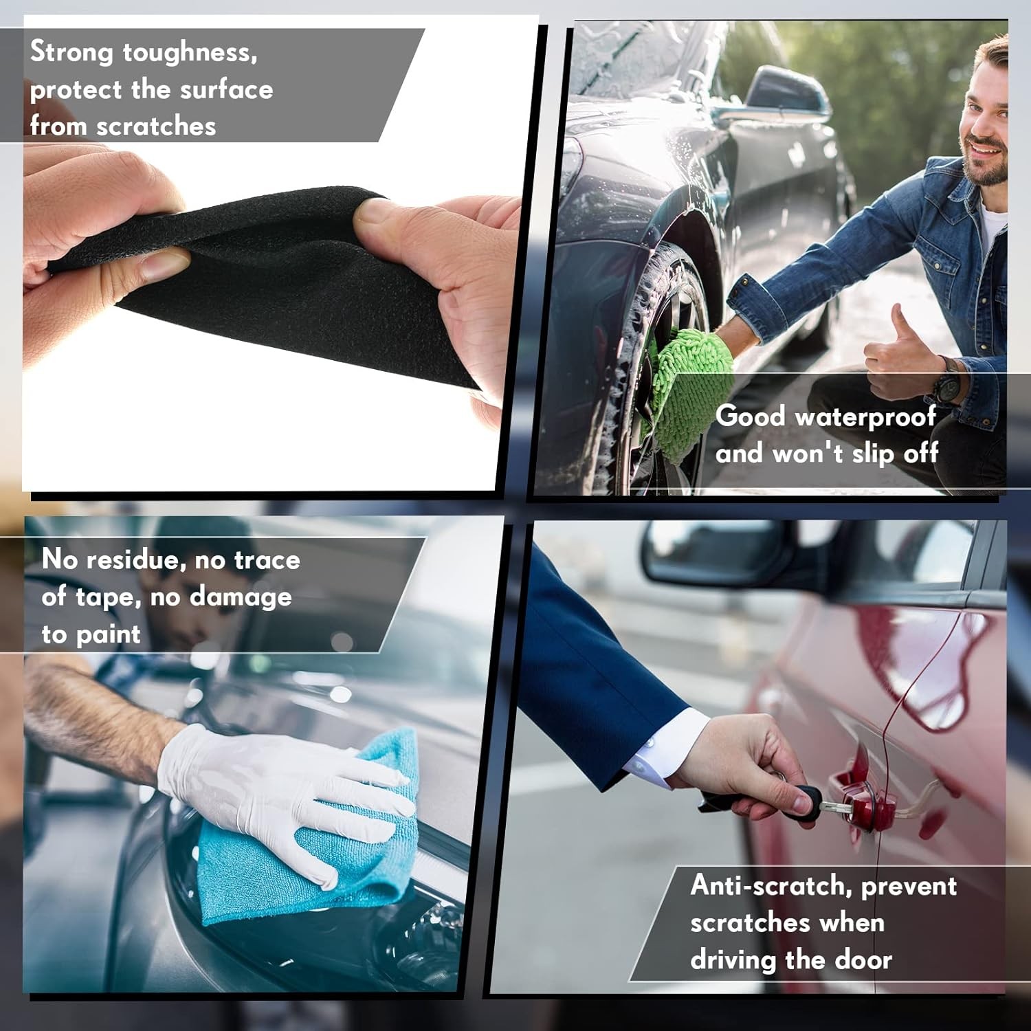 Car Door Edge Guards Door Sill Protector Automotive Entry Guard Anti Scuff