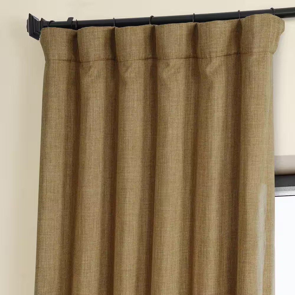 Butterscotch Solid Rod Pocket Room Darkening Curtain – 50 In. W X 108 In. L (1 P