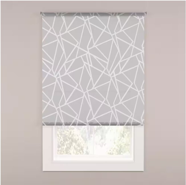 Stylewell Light Filtering Fabric Roller Shade 37.25 in. X 72 in RSLF3772GP