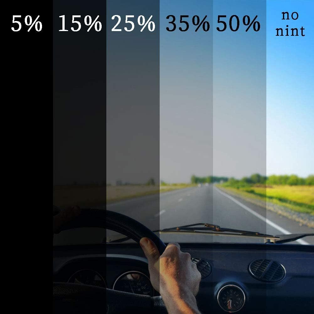 Car 5％ 15% 25% 35% VL Sun Visor Strip Tint Film Front Glass Windshield Anti-UV