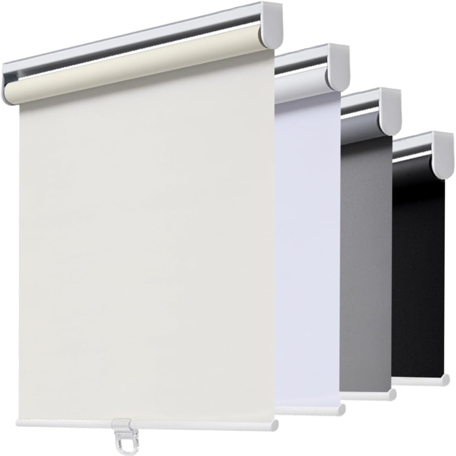 Cordless Blackout Roller Shades Polyester Room Darkening Window Blinds