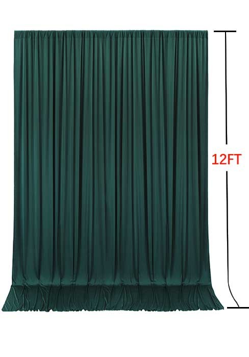 20x10ft Wrinkle Ivory Backdrop Curtain for Parties Soft Fabric Drapes Wedding