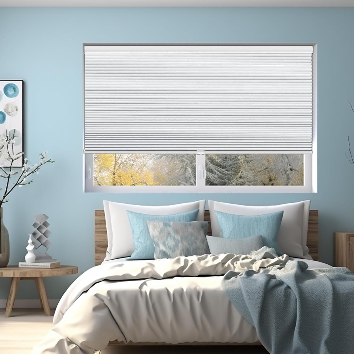 Changshade CUSTOM Made Blackout Cordless Honeycomb Cellular Shades Window Blinds
