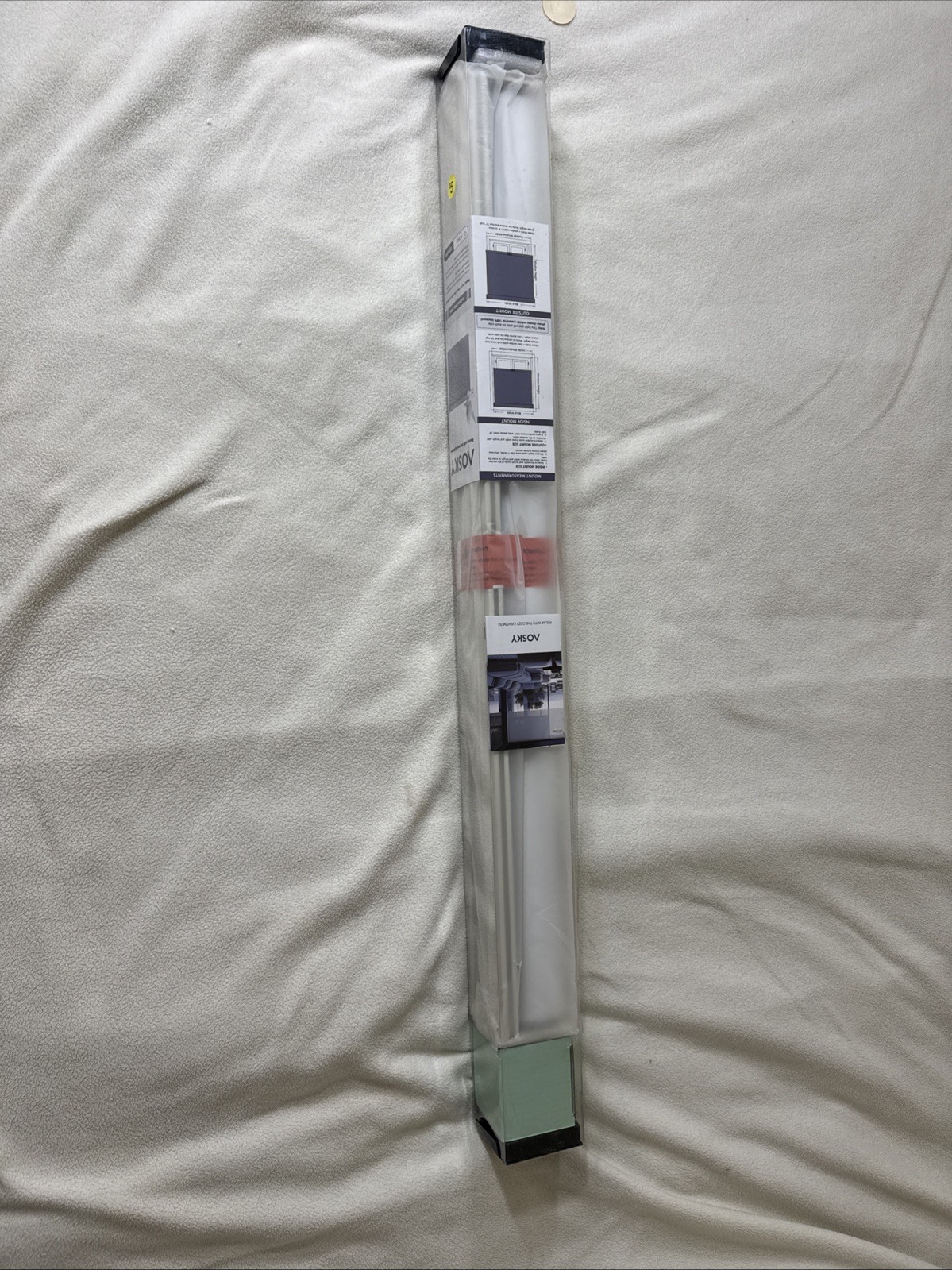 AOSKY Blackout Roller Shades Cordless Blinds for Windows 30″ W x 72″ H Grey