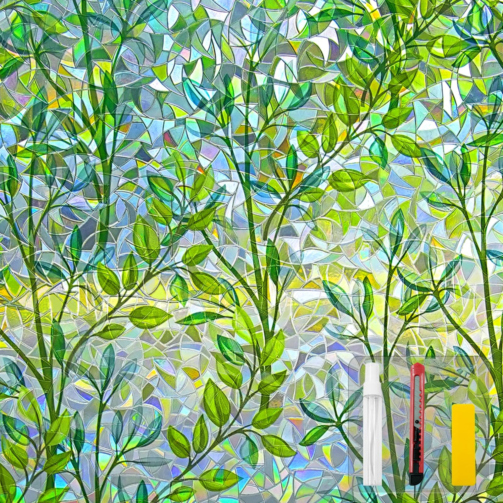 Window Privacy Film Stain Glass Window Film Rainbow Window Film Window