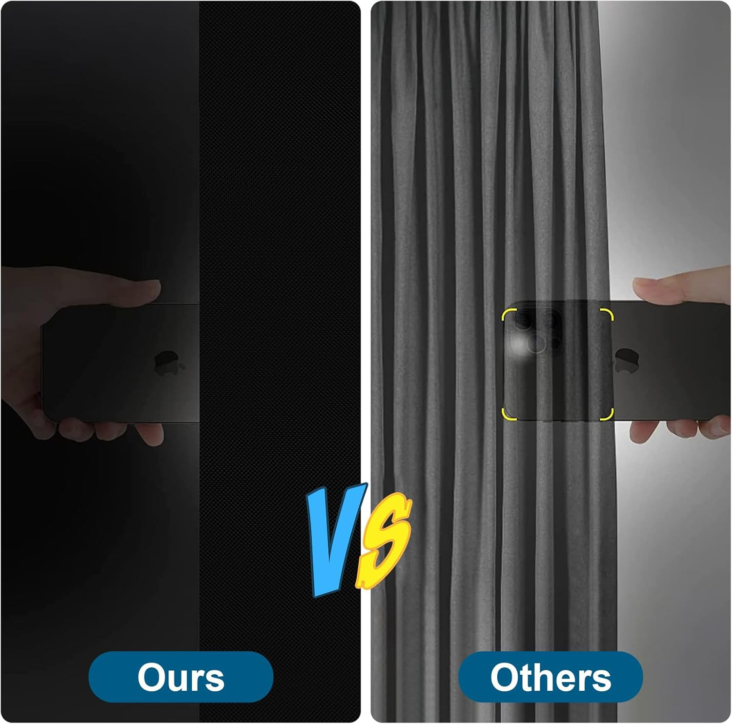 Petaholic 100% Blackout Curtains for Bedroom, Portable DIY Window Blinds, No Dri