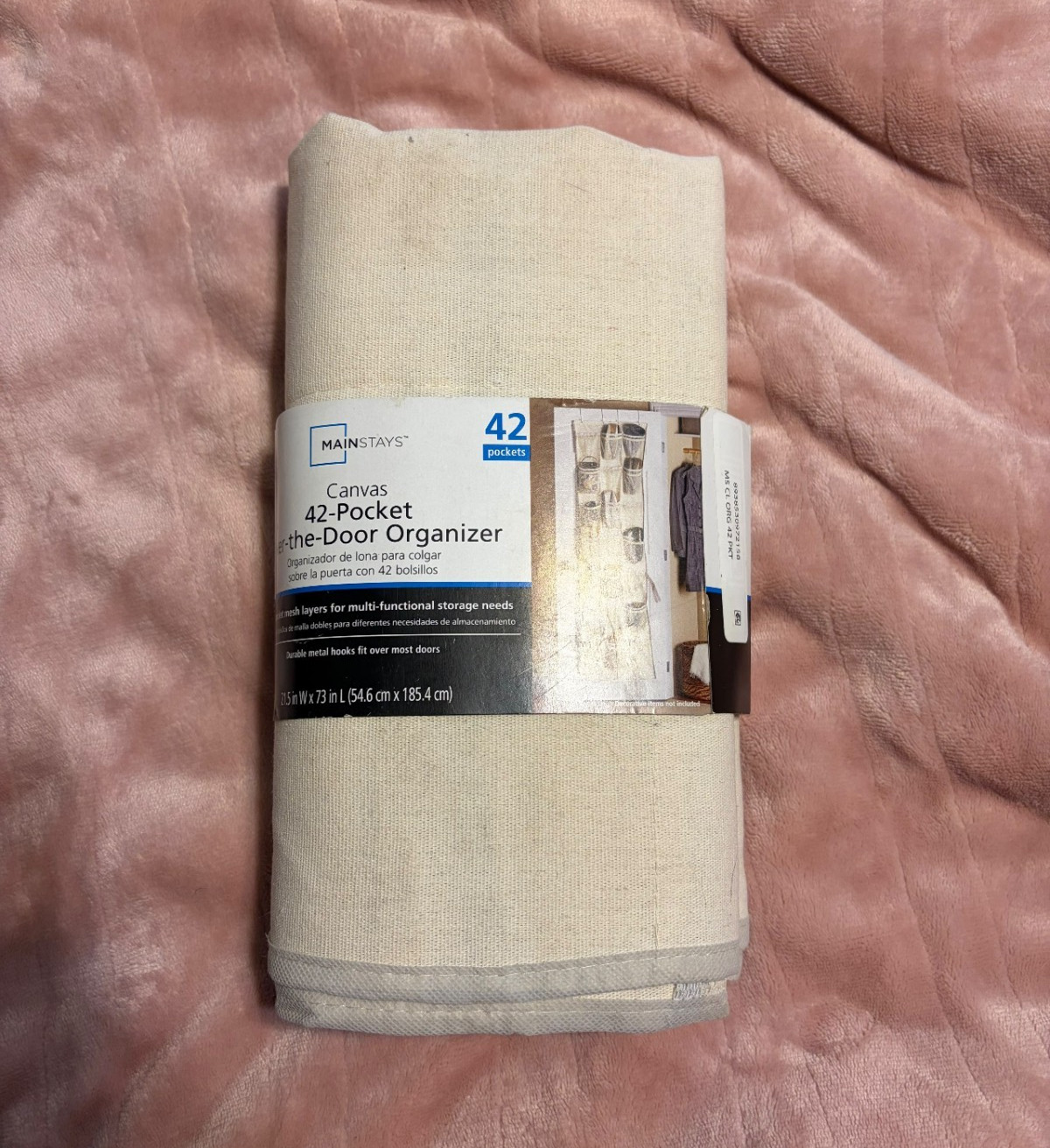 Mainstays Canvas Beige Curtain Panel 42×84 Rod Pocket Lined Opaque Solid