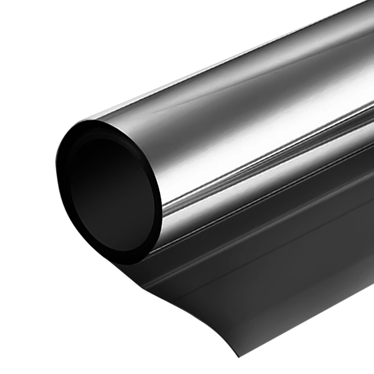 3.3 x3.3FT Uncut Roll Window Mirror Black Chrome Tint Film Car Home Office Glass