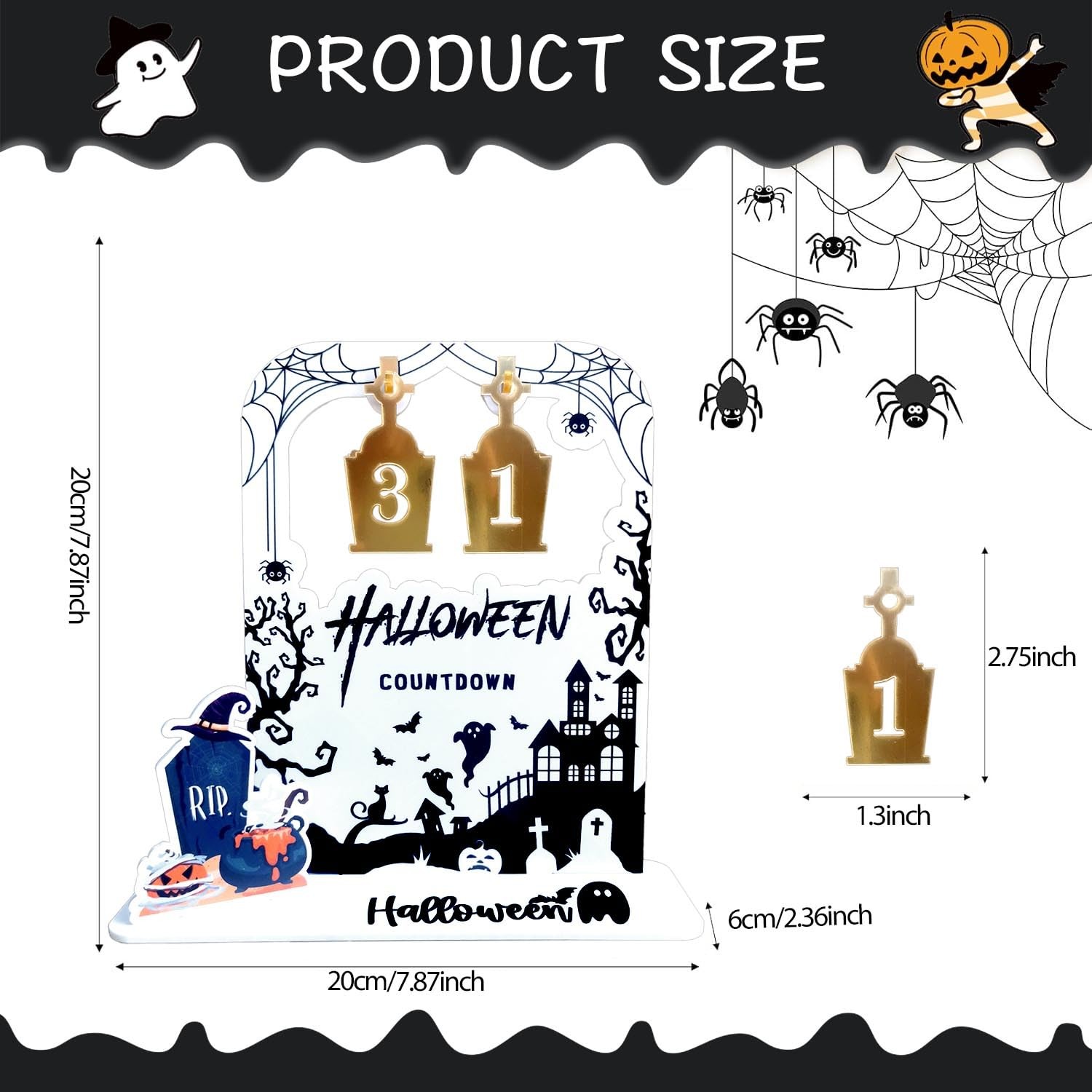 Halloween Advent Calendar 60 Days Halloween DIY Countdown Calendars Day of Th…