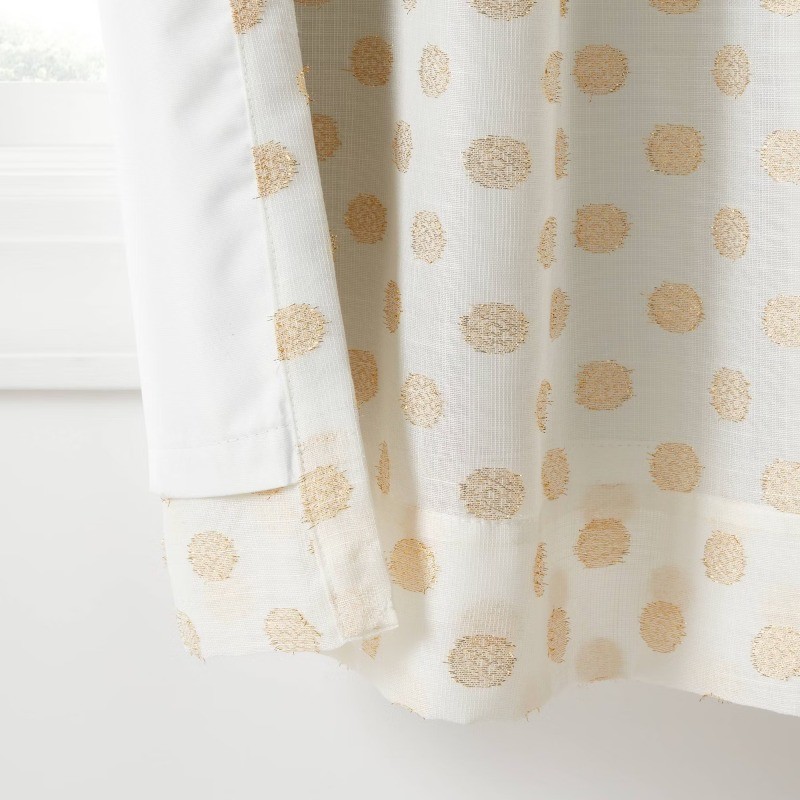 42"W x 84"L Clipped Dotted Kids' Blackout Window Curtain Panel