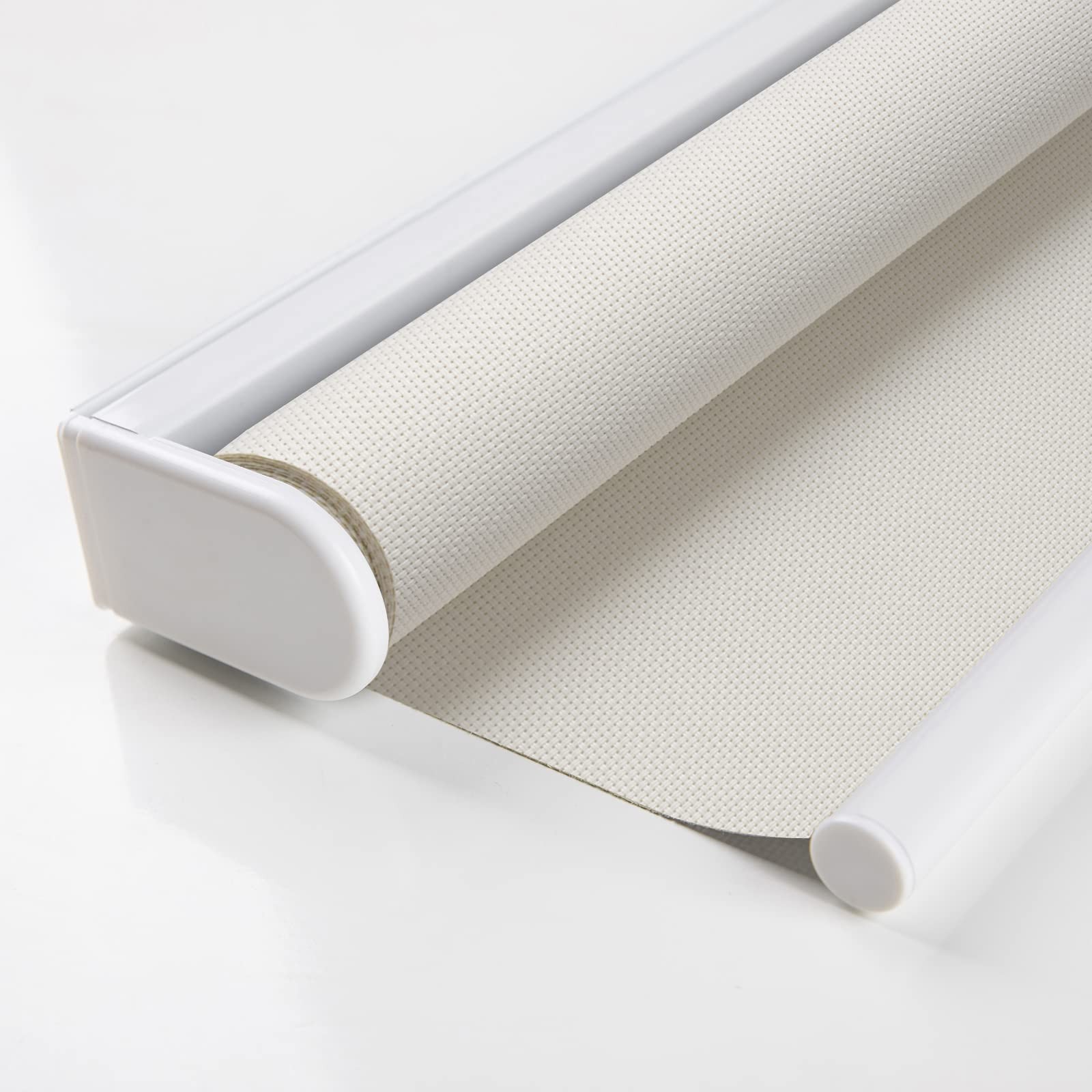 AOSKY Cordless Roller Shades for Windows Light Filtering 30″W x 72″H, White