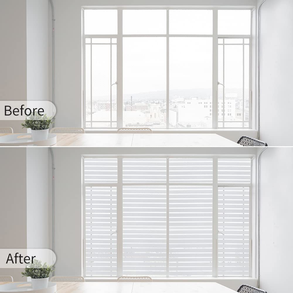 Window Privacy, Removable Glass Door Privacy Film, Suitable for Bathrooms, Of…