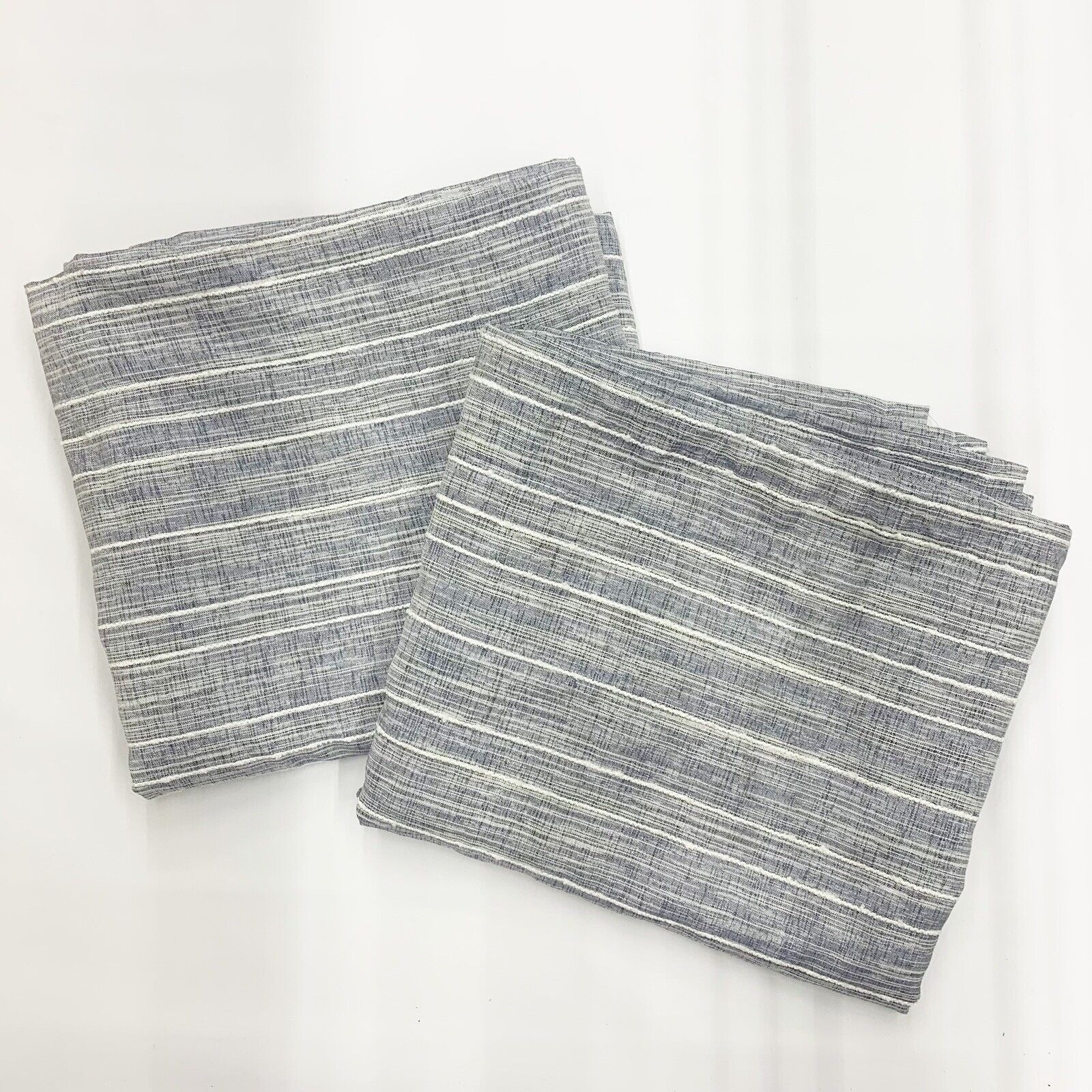 Ralph Lauren Curtains Caldwell Indigo 52 x 96 Drapes Blue Cobalt Striped Stripes