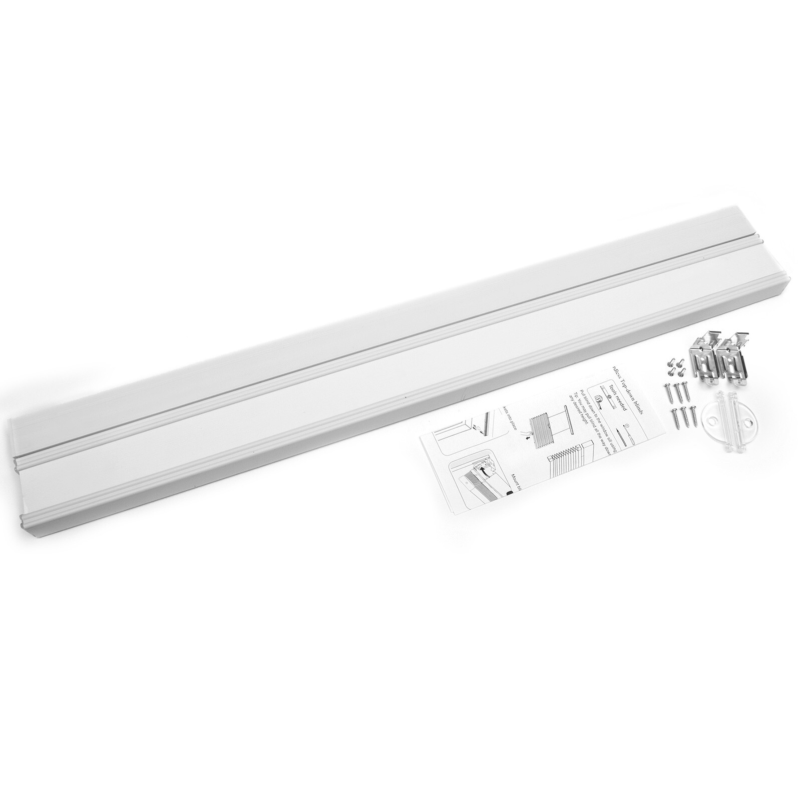 Top-Down Blinds Cellular Honeycomb Pleated Shade Cordless, White, 17-72″W x 64″H