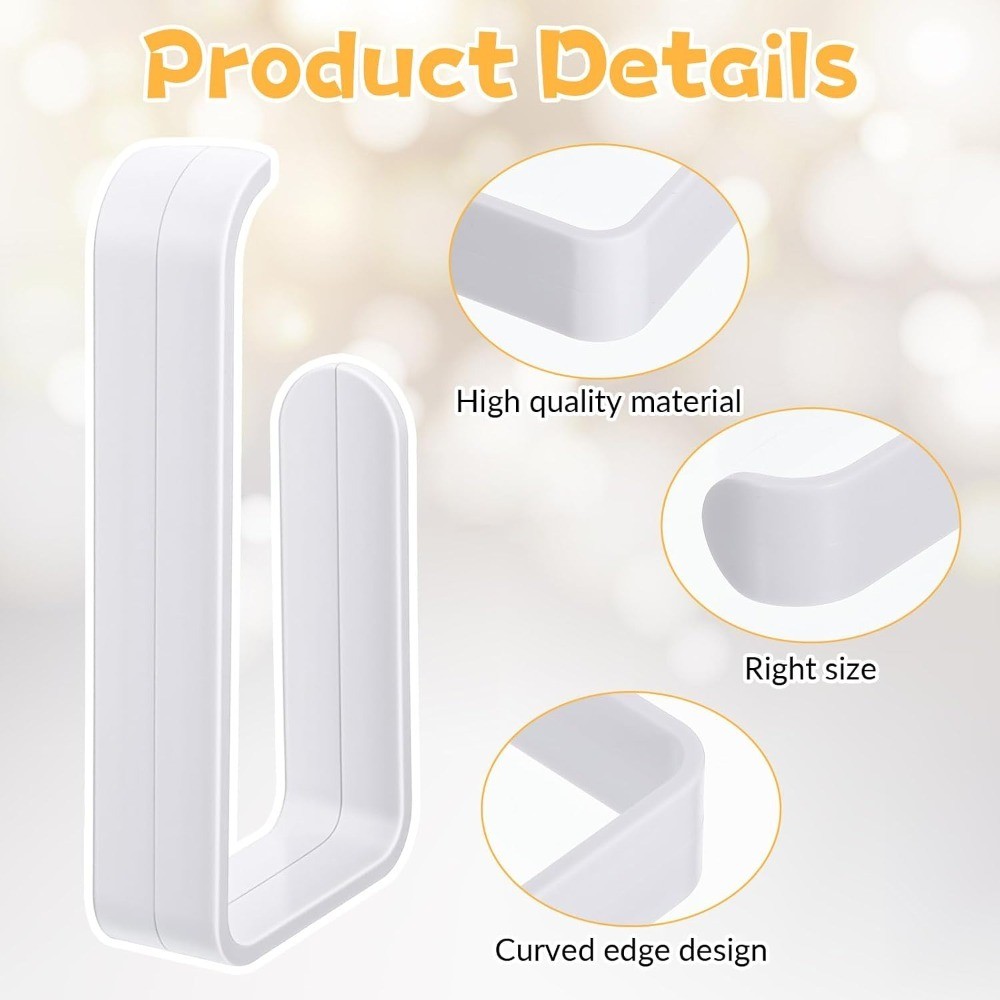 2 Pack Curtain Holdbacks No Drill Self Adhesive Curtain Tiebacks Hooks Plastic