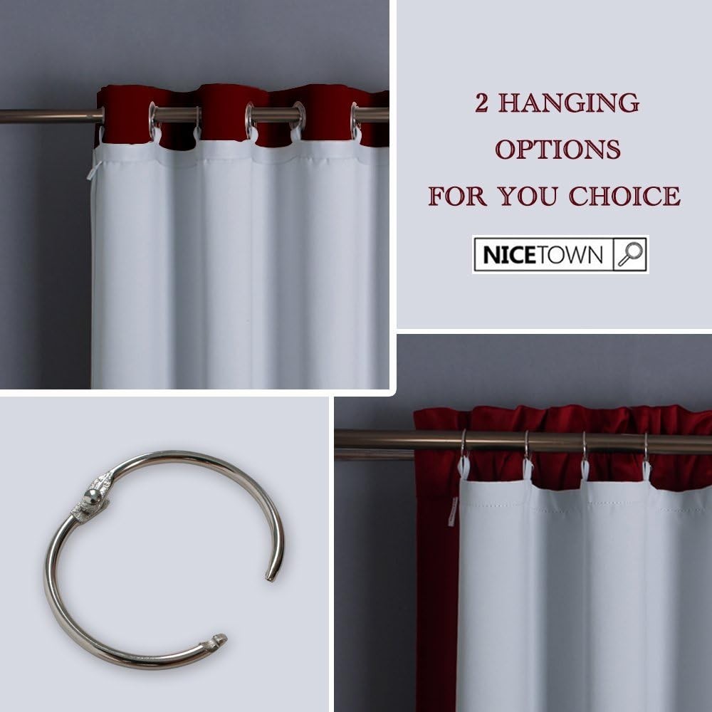 Blackout Curtain Liners for Sheer Curtains, Cold Heat Light Noise Blocking Li…