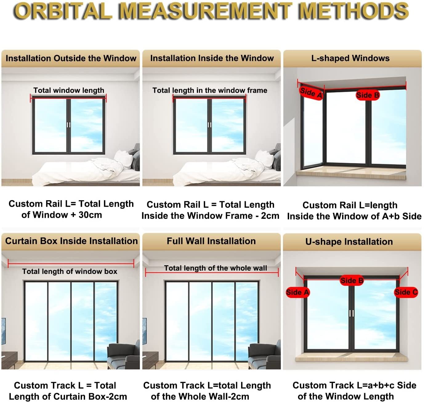 Heavy Duty Curtain Track System – 2M Silent Aluminum Rails Ceiling&Wall Mount