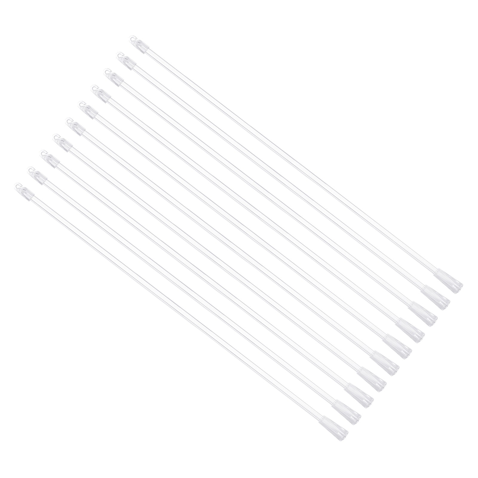 10Pcs 21″ Blinds Wand Replacement Blinds Tilt Wand with Hook and Grip Clear