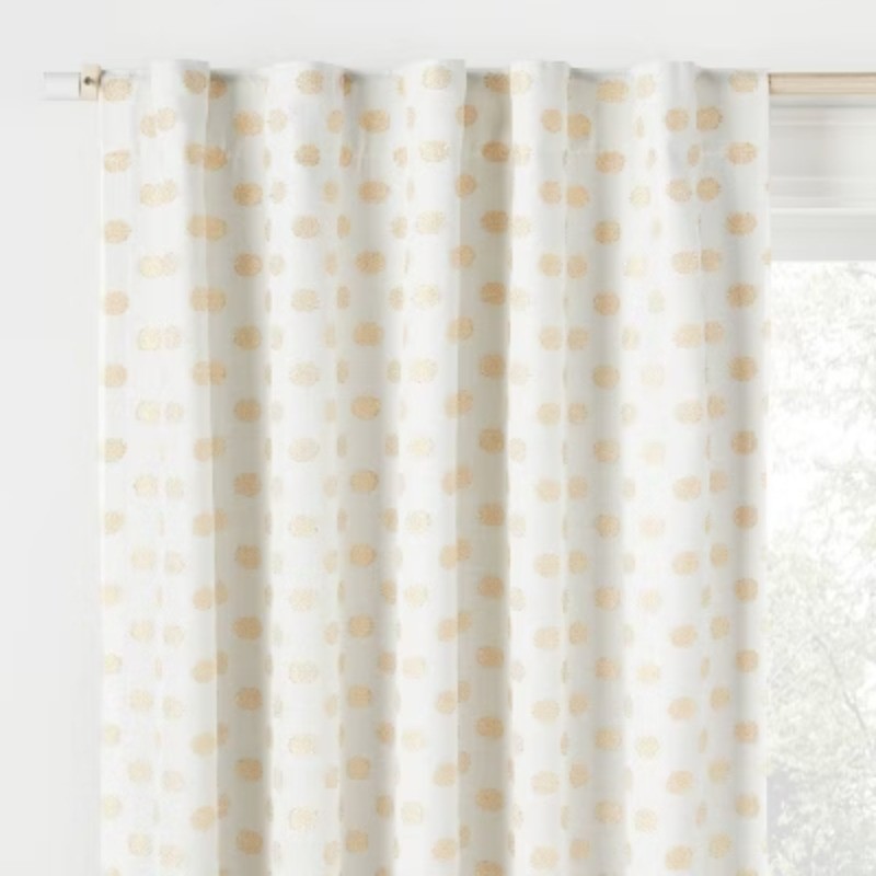 42"W x 84"L Clipped Dotted Kids' Blackout Window Curtain Panel