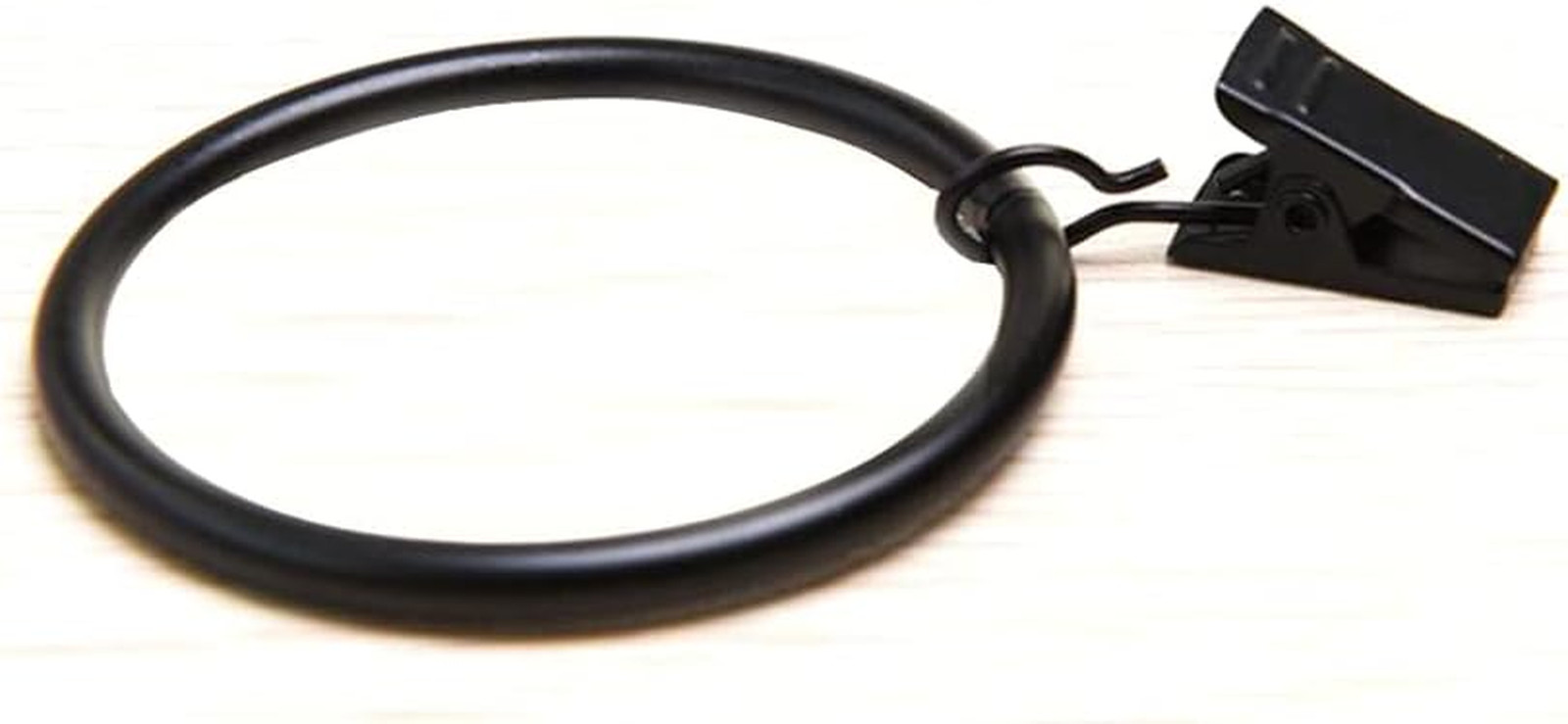 Large Curtain Rings with Clips, 10 Pack 2.5 Inch Rustproof Metal Drapery Hoops