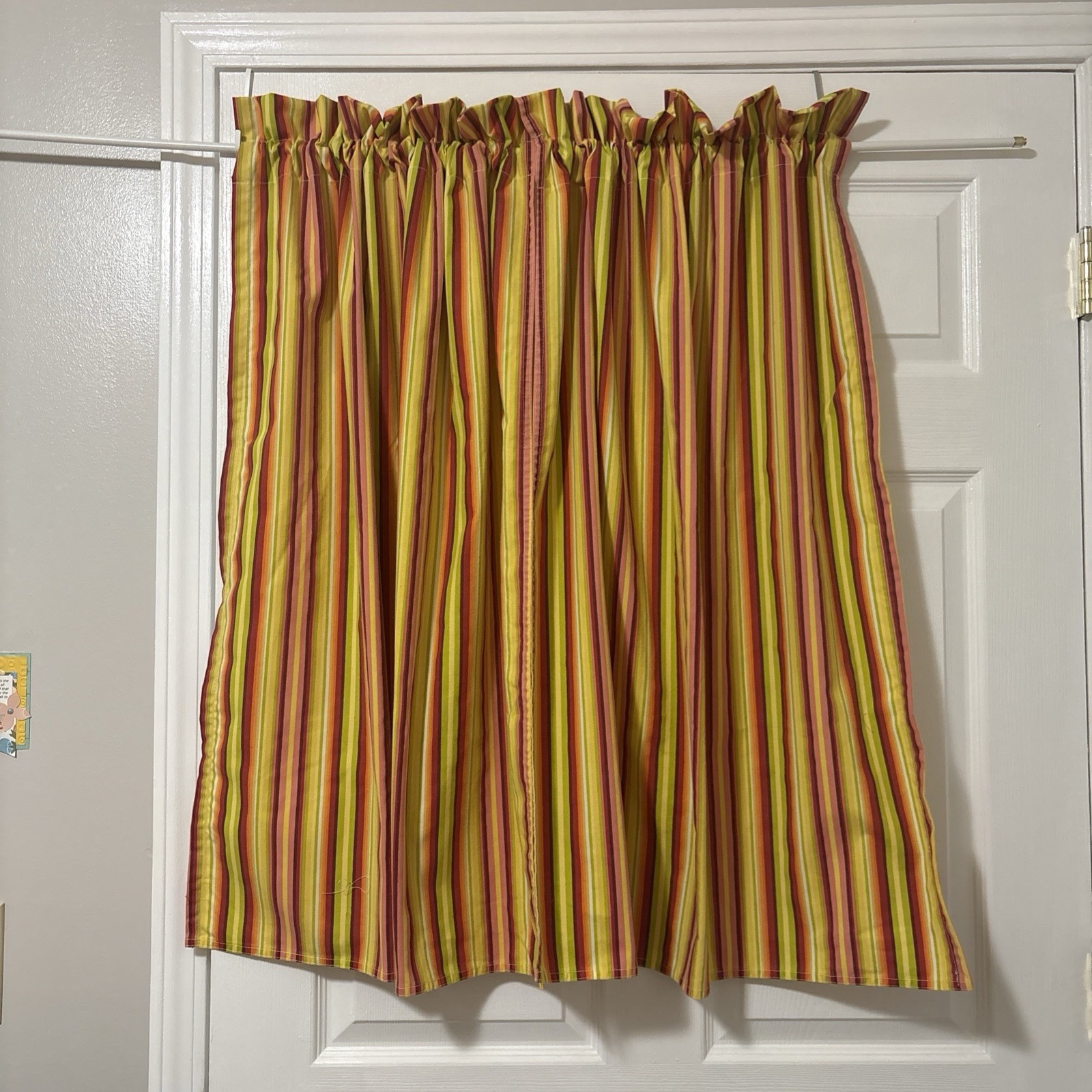 striped cafe curtains handmade new pack of 4 panels