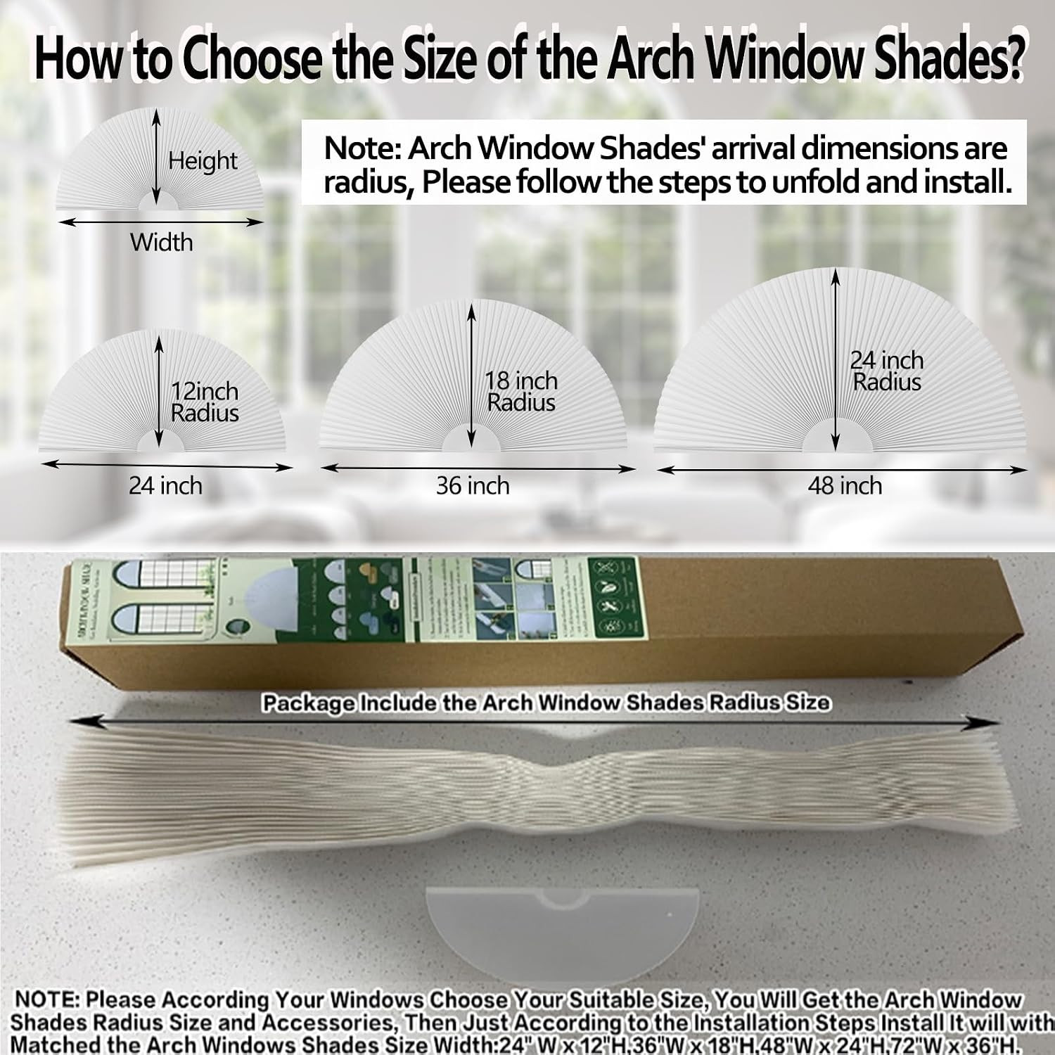 Arch Window Shade Blackout Cellular Shades Half Circle Moon Small Window