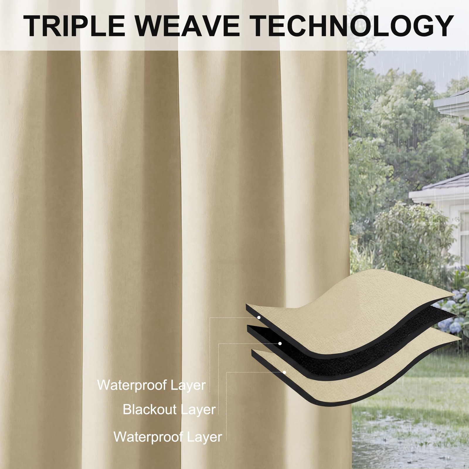 Extra Wide Outdoor Curtains for Patio Waterproof Heavy Duty Thermal Insulated…