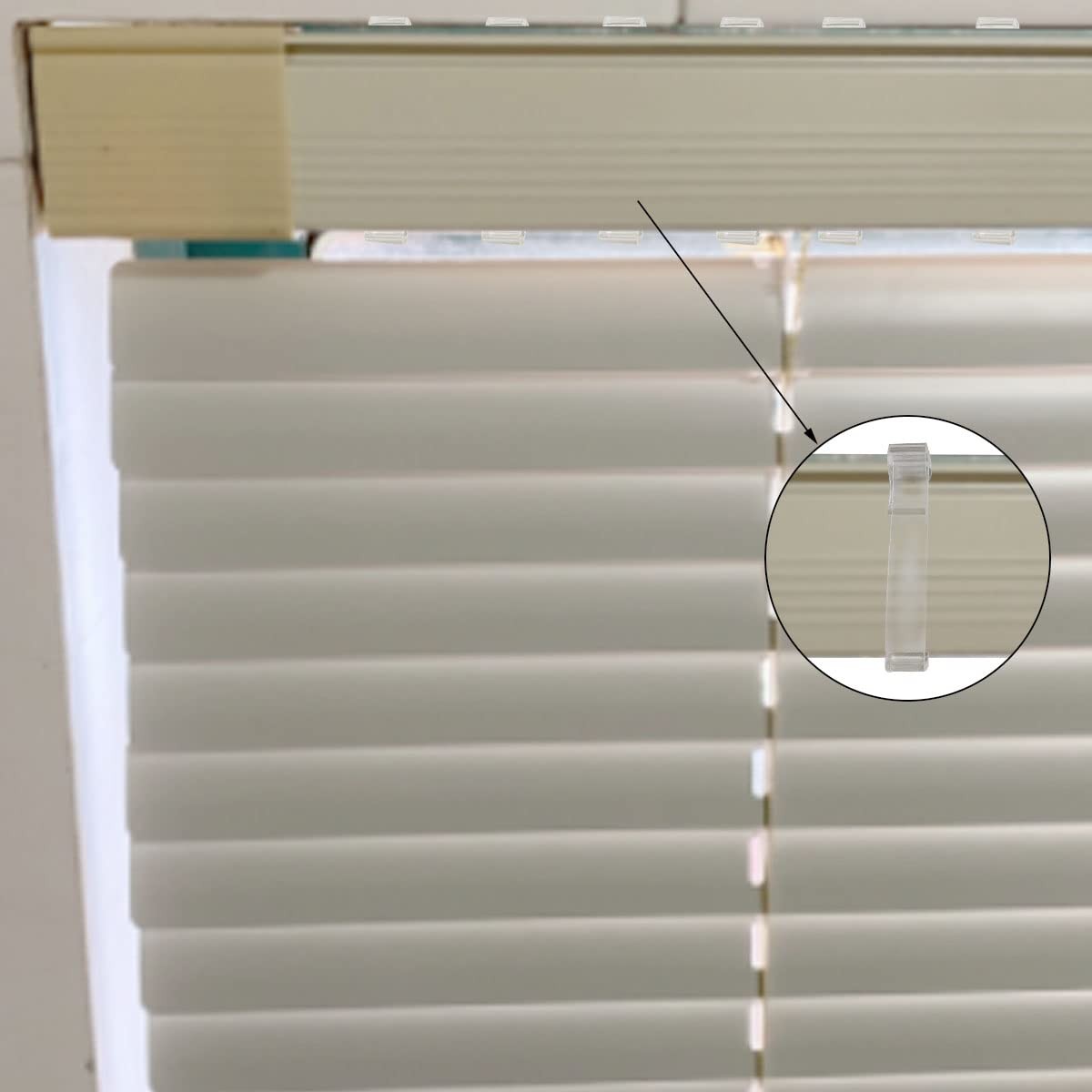 2.5 Inch Valance Clips For Blinds Hidden Plastic 12 Pcs Clear Invisible Repair