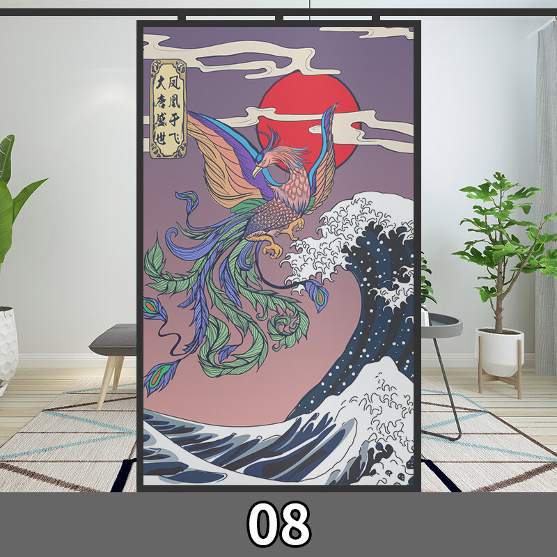 Window Film Japanese Static Cling Opaque Glass Sticker Home Decor