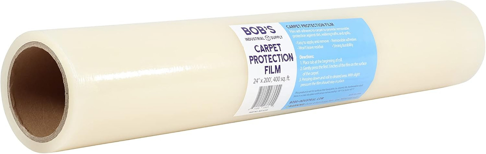 Plastic Floor Protector, 24In X 200Ft Carpet Cover, Film