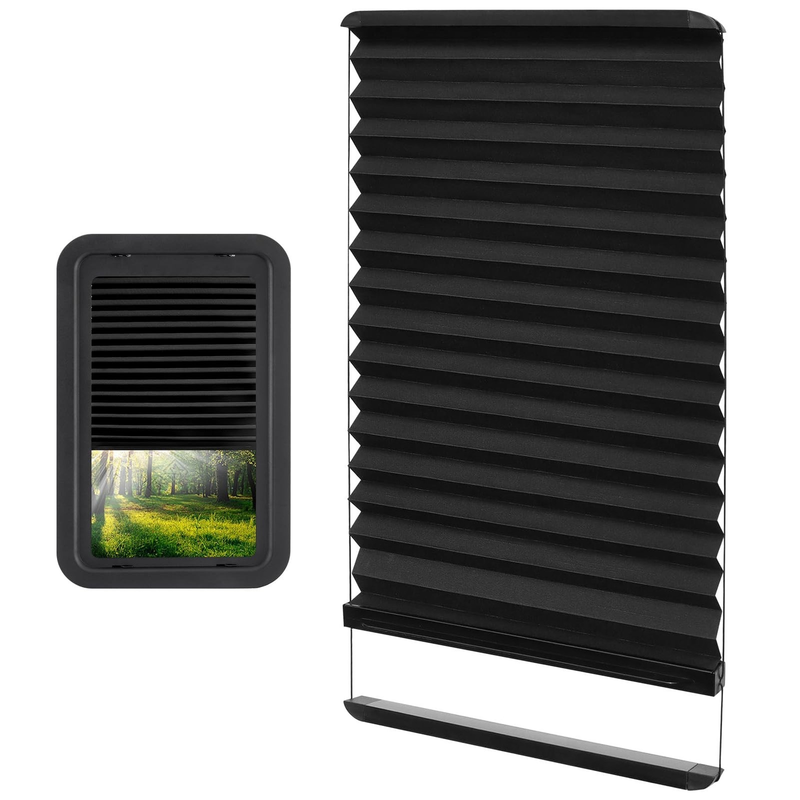 RV Thin Pleated Shade Replacement 12×21 Window Blind for Entry Door NEW