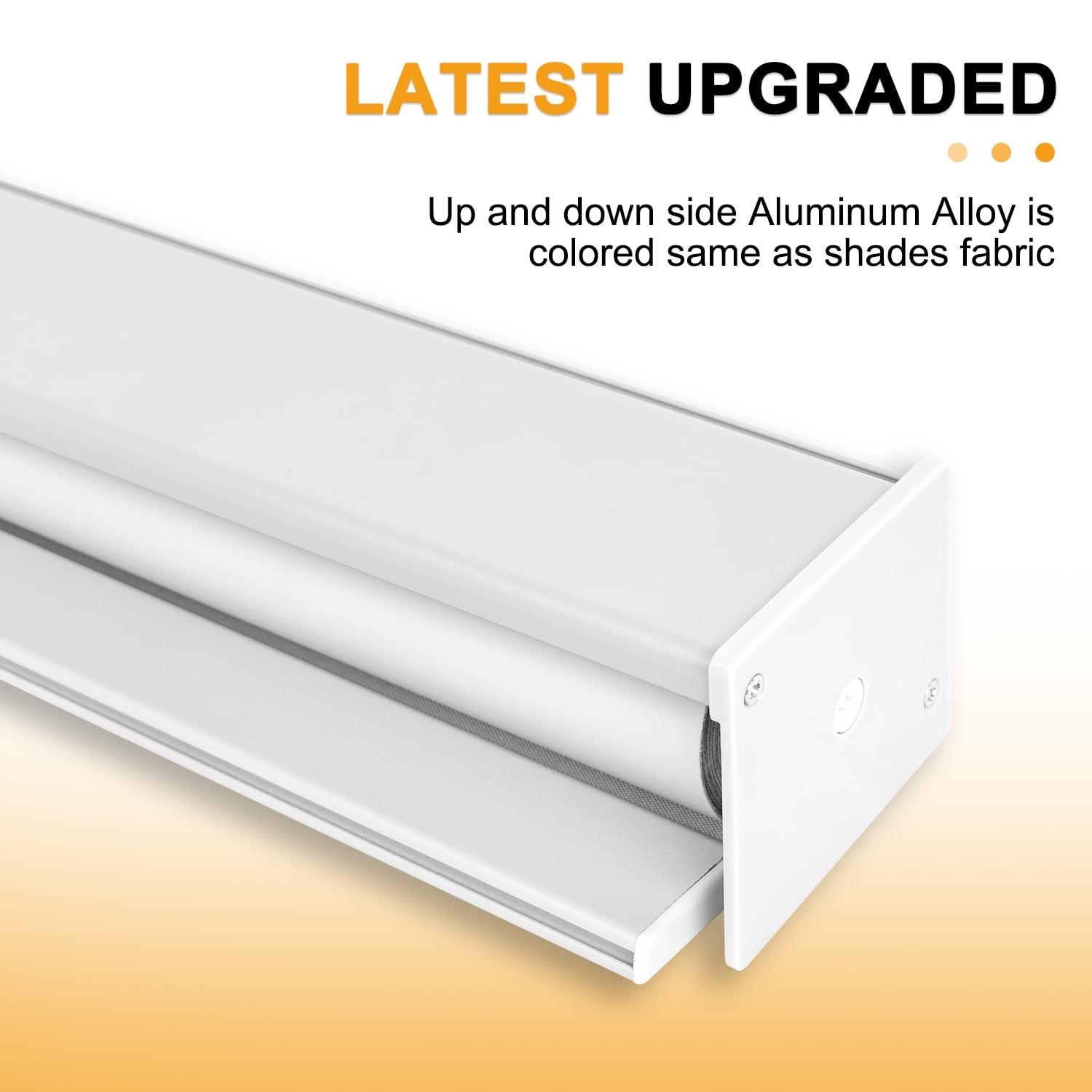 Cordless Blackout Roller Shades for Windows & Doors, Free-Stop Shades with Va…