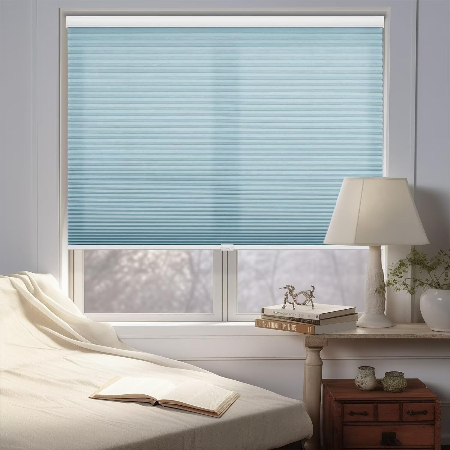 CUSTOM CUT Honeycomb Light Filtering Cordless Cellular Shade Home Decorators