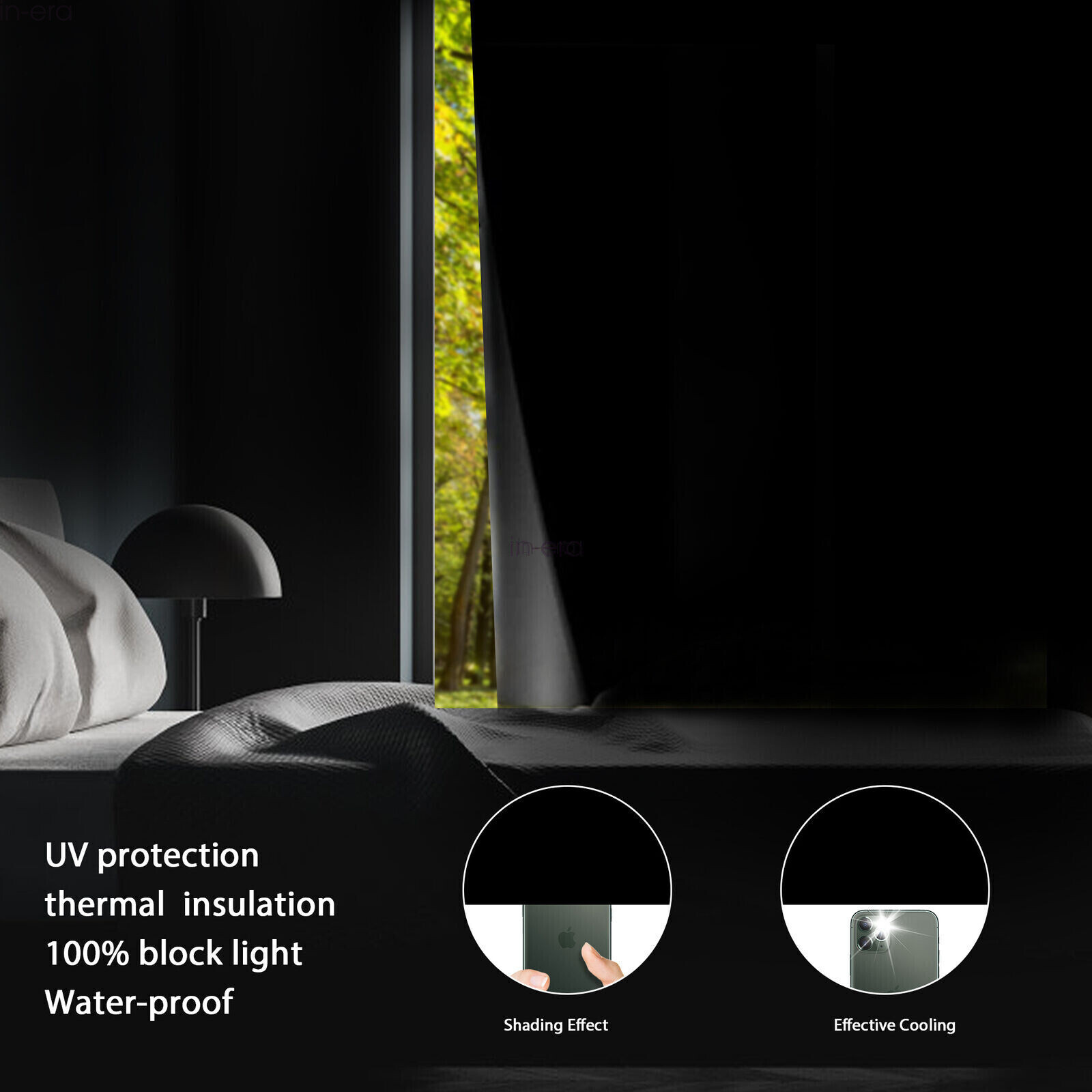 Blackout Roller Blinds for windows,Custom Size Cordless Shades UV Protection
