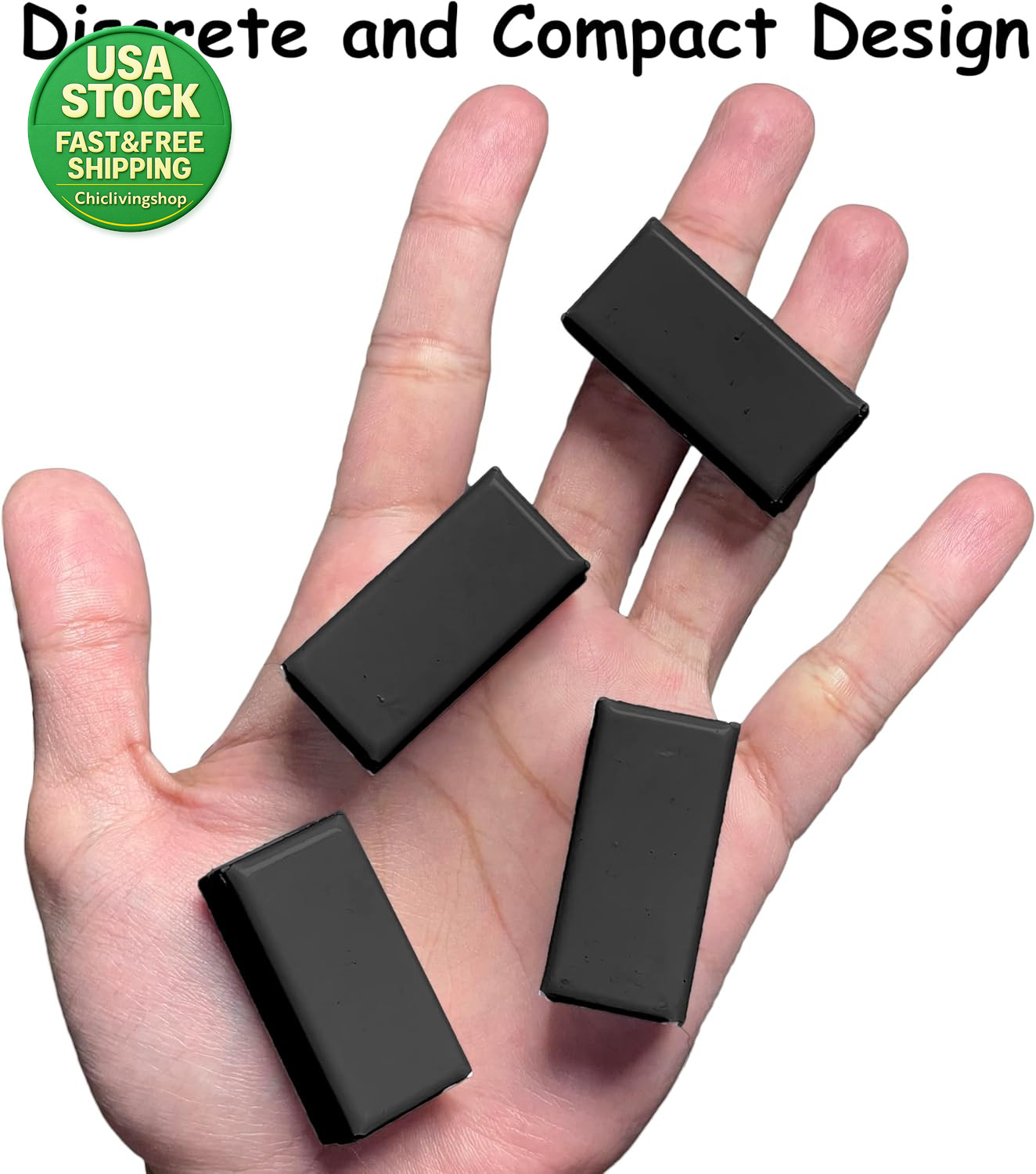 Magnetic Curtain Weights 8 Pack Black Waterproof Strong Heavy Duty for Outdoor