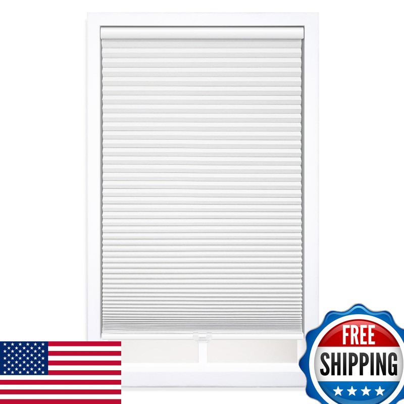 Dez Furnishings Cordless 1.5 Blackout Cellular Shade 69W X 72H White