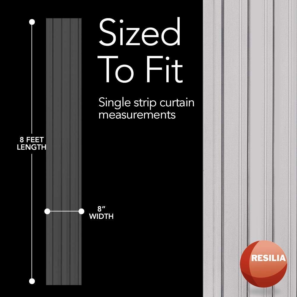 Vinyl Replacement Strip Curtain for Walk in Freezers, Coolers, & Warehouse Do…